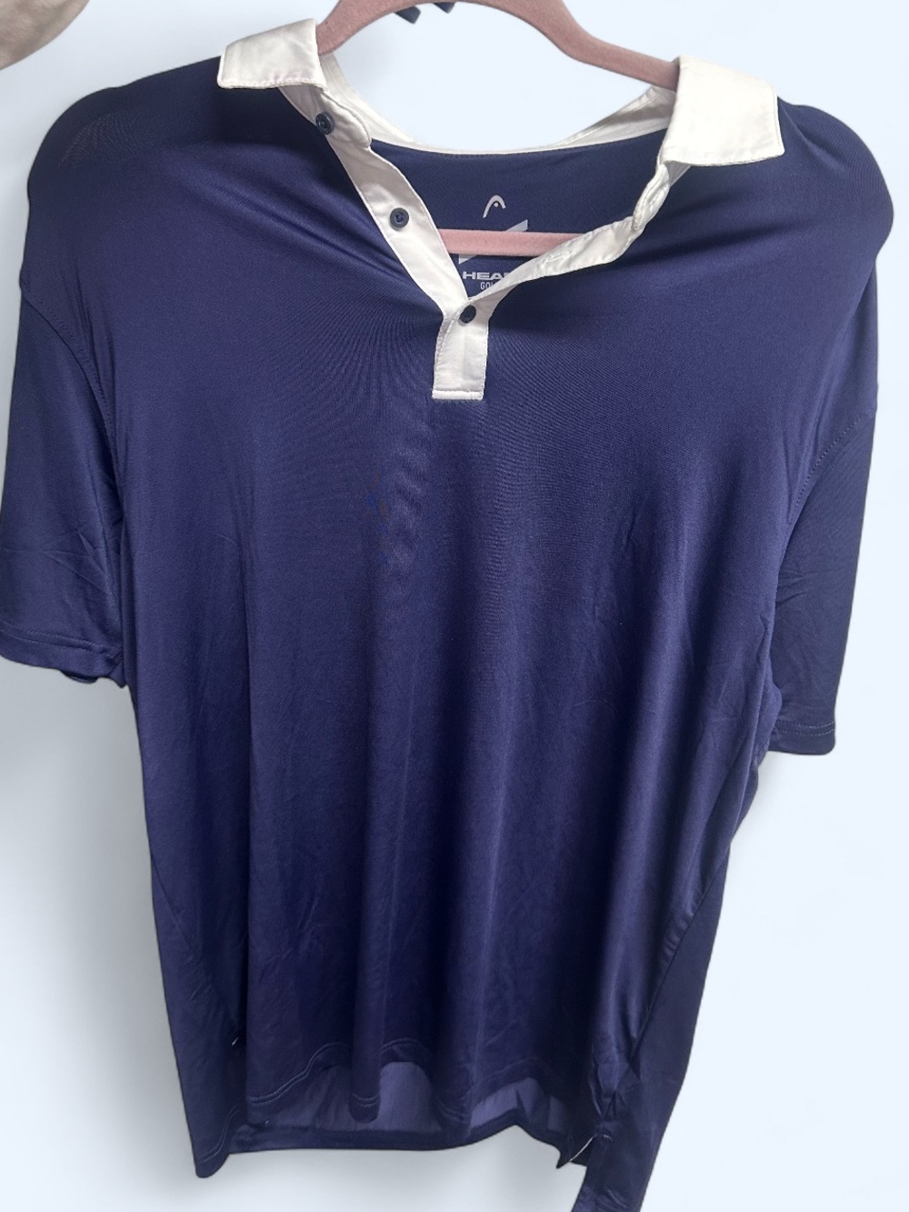 Navy & white Golf Polo
